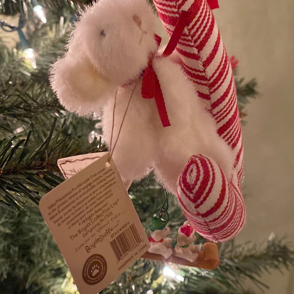 Boyds Mini Plush Christmas Ornament Pip Sweet Jointed Mouse with Tag - Picture 8 of 10
